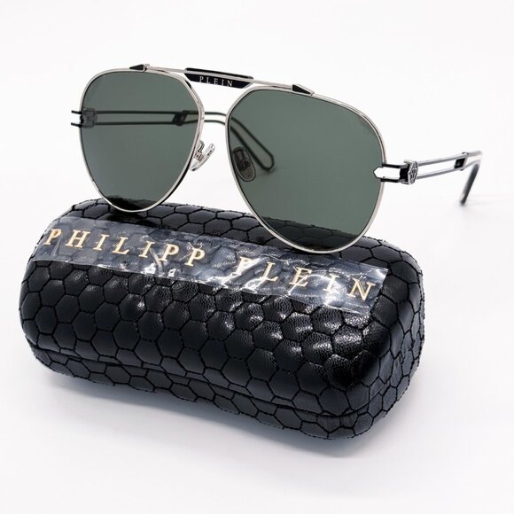 NEW PHILIPP PLEIN SEVENTIES SPP048M 0583  MEN SUNGLASSES PHILIPP PLEIN - Picture 1 of 11